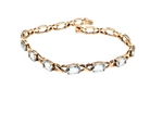 A blue topaz line bracelet