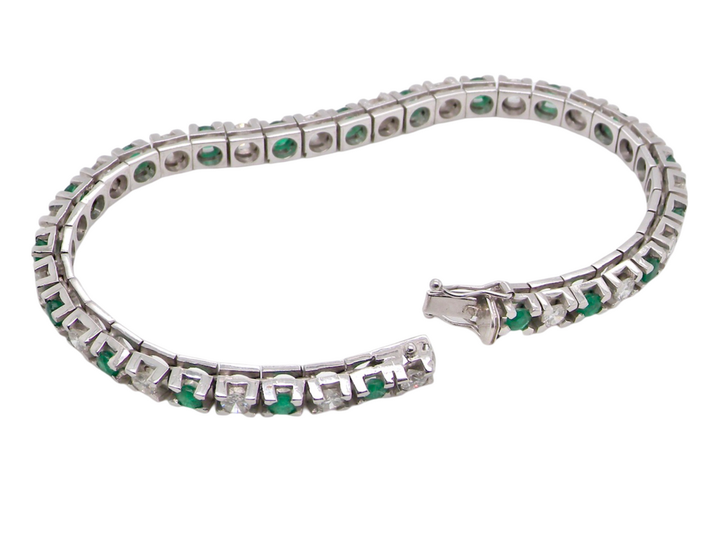 Emerald and Diamond  bracelet