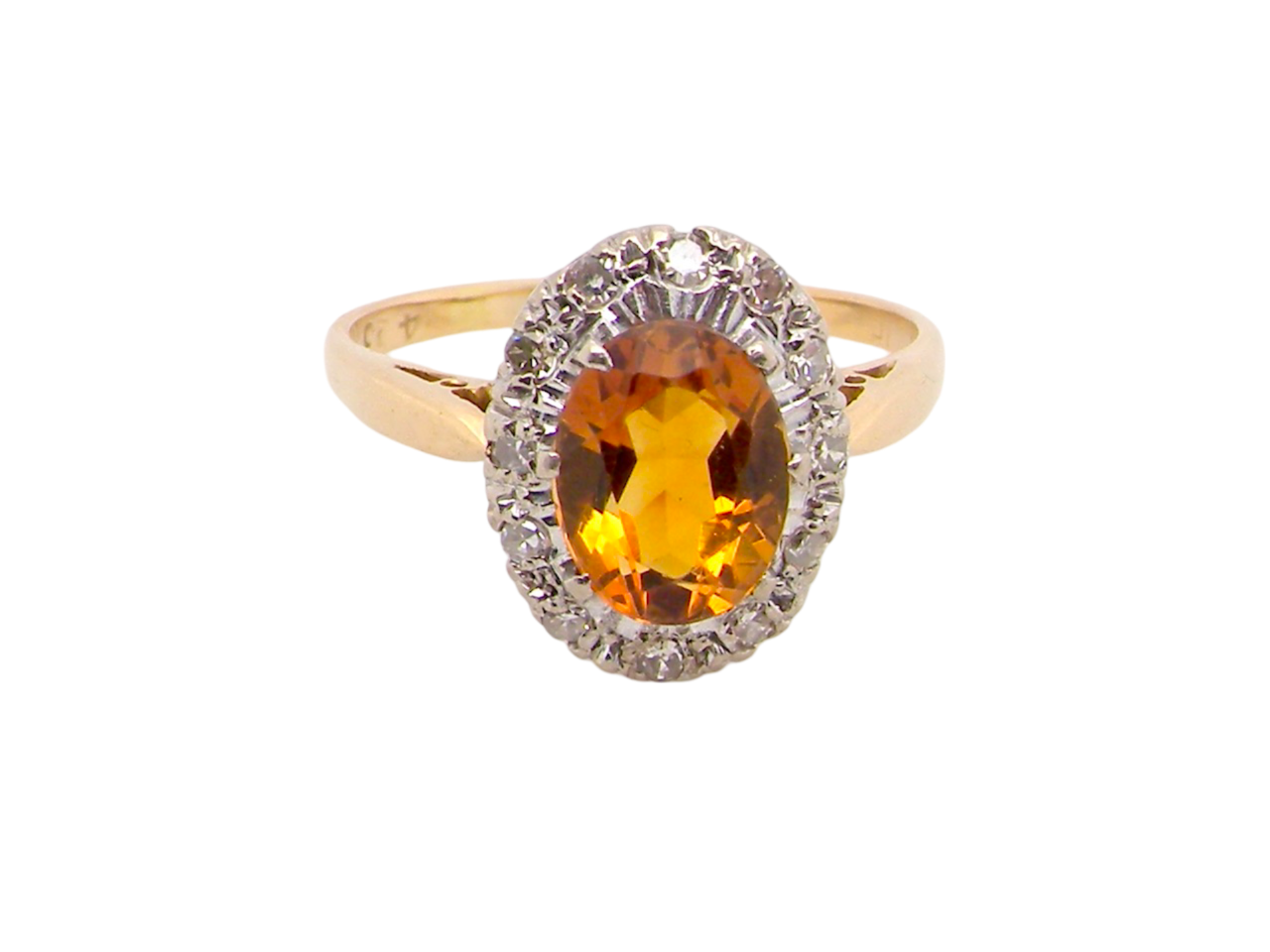 Topaz and Diamond cluster ring