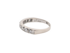 A white gold Diamond Eternity Ring side view