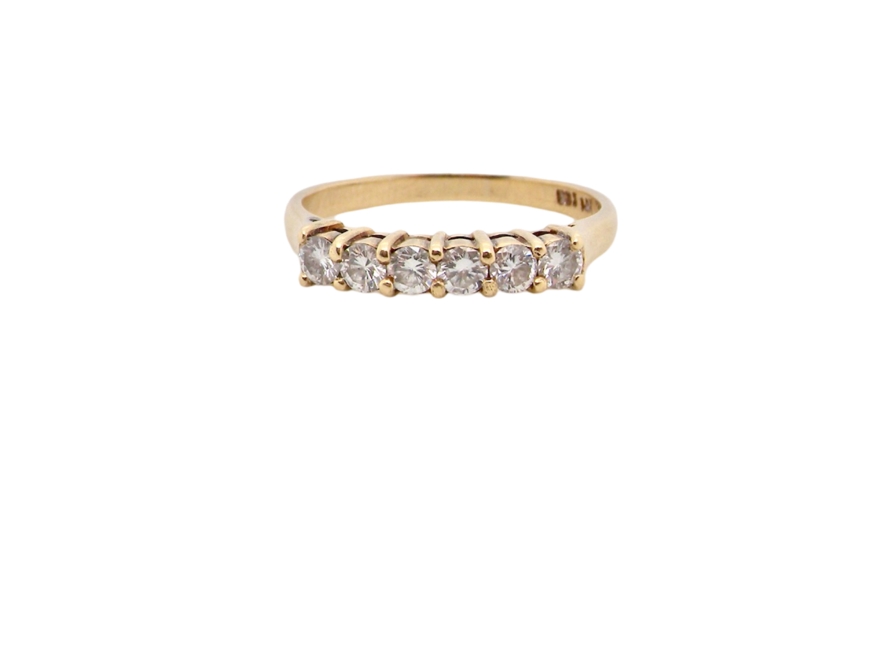 half hoop diamond ring