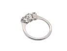 A three stone Diamond Ring rear view