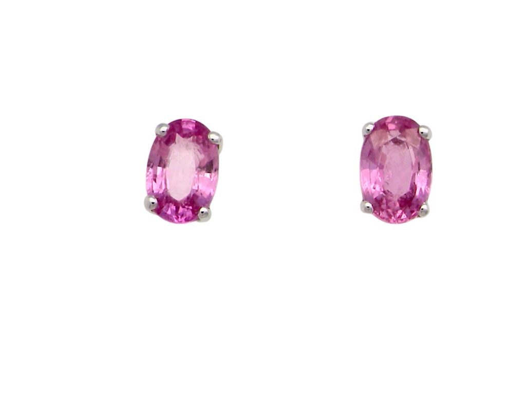 A fine pair of Pink Sapphire earrings