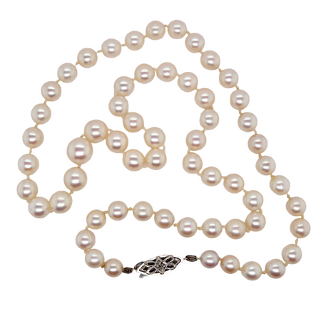 A single row of Cultured Pearls