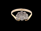 Art Deco fan shaped Diamond Ring