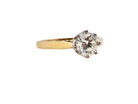 An iconic Solitaire Diamond Ring side view