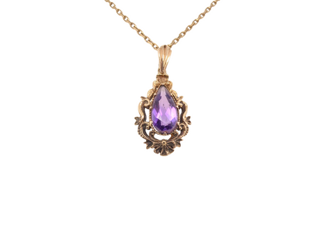 A Victorian style Amethyst pendant