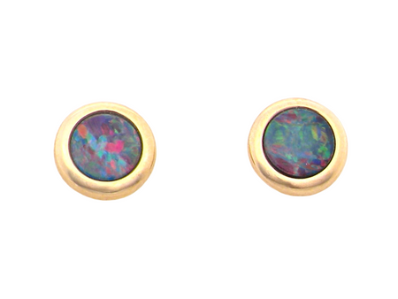 A simple pair of opal doublet earrings