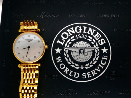 A woman's Longines wrist watch