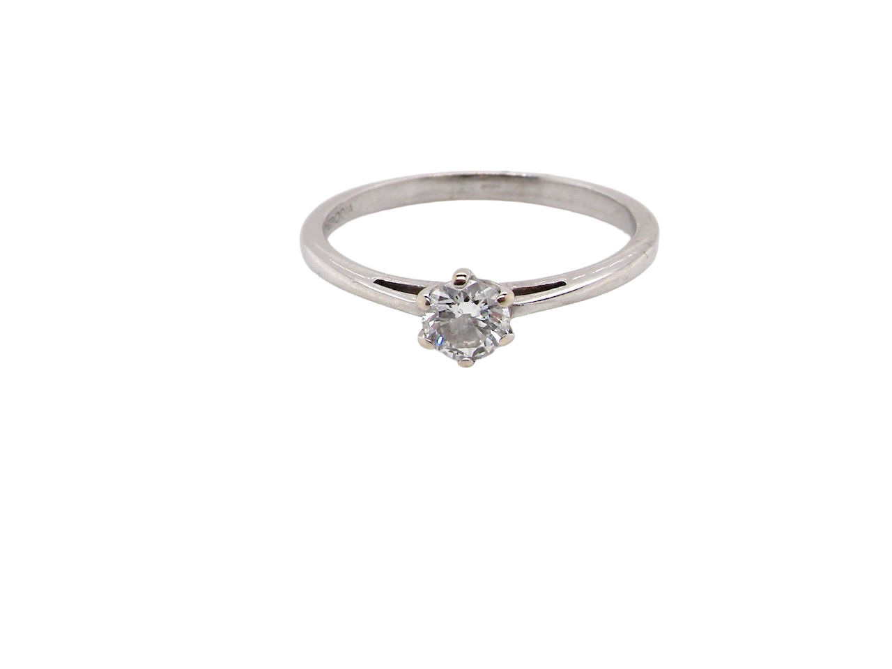 Solitaire white gold on sale