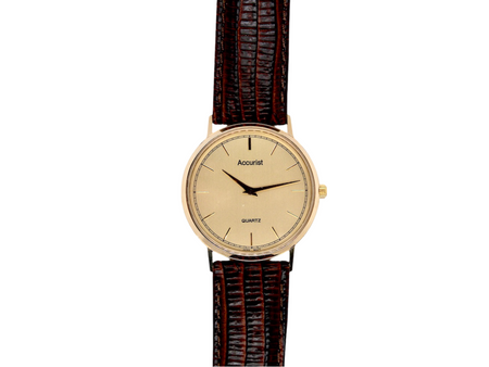 A man's Gold wrist watch