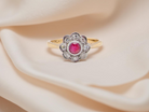 Ruby diamond vintage ring