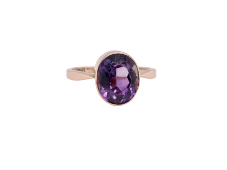 A vintage Amethyst dress ring