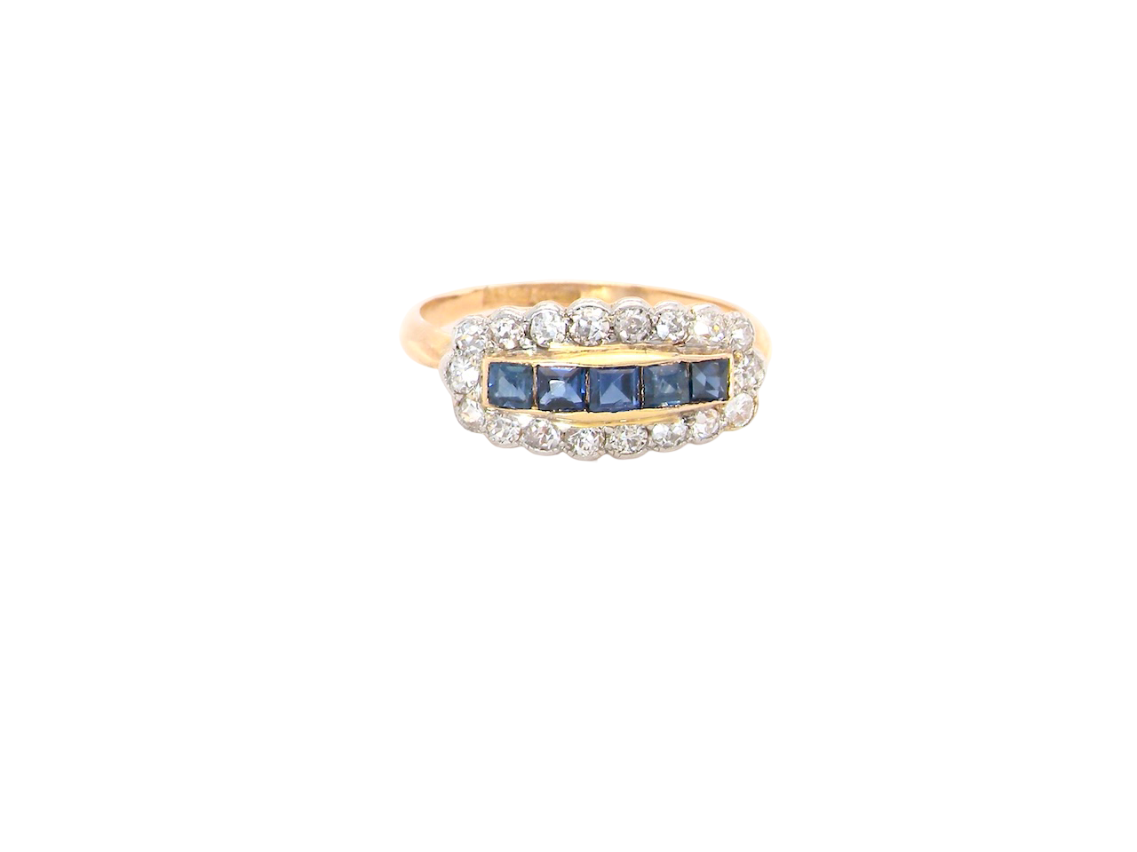 A Vintage Sapphire & Diamond ring