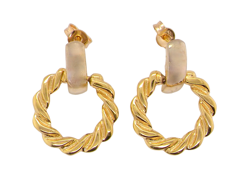  18 carat gold earrings