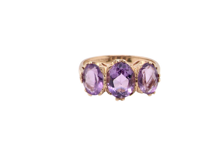 An Amethyst dress ring