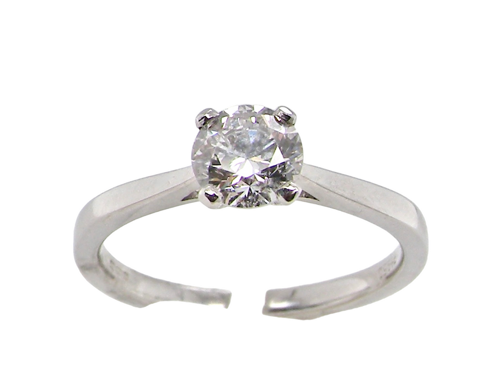 single stone diamond ring 
