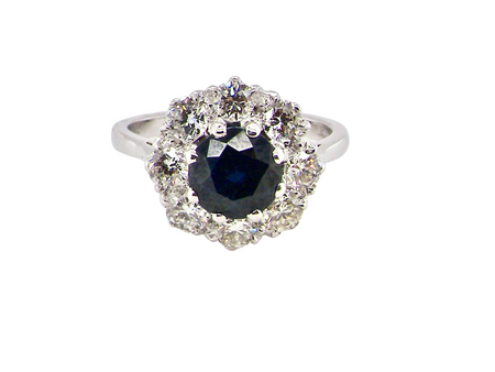 sapphire and diamond ring