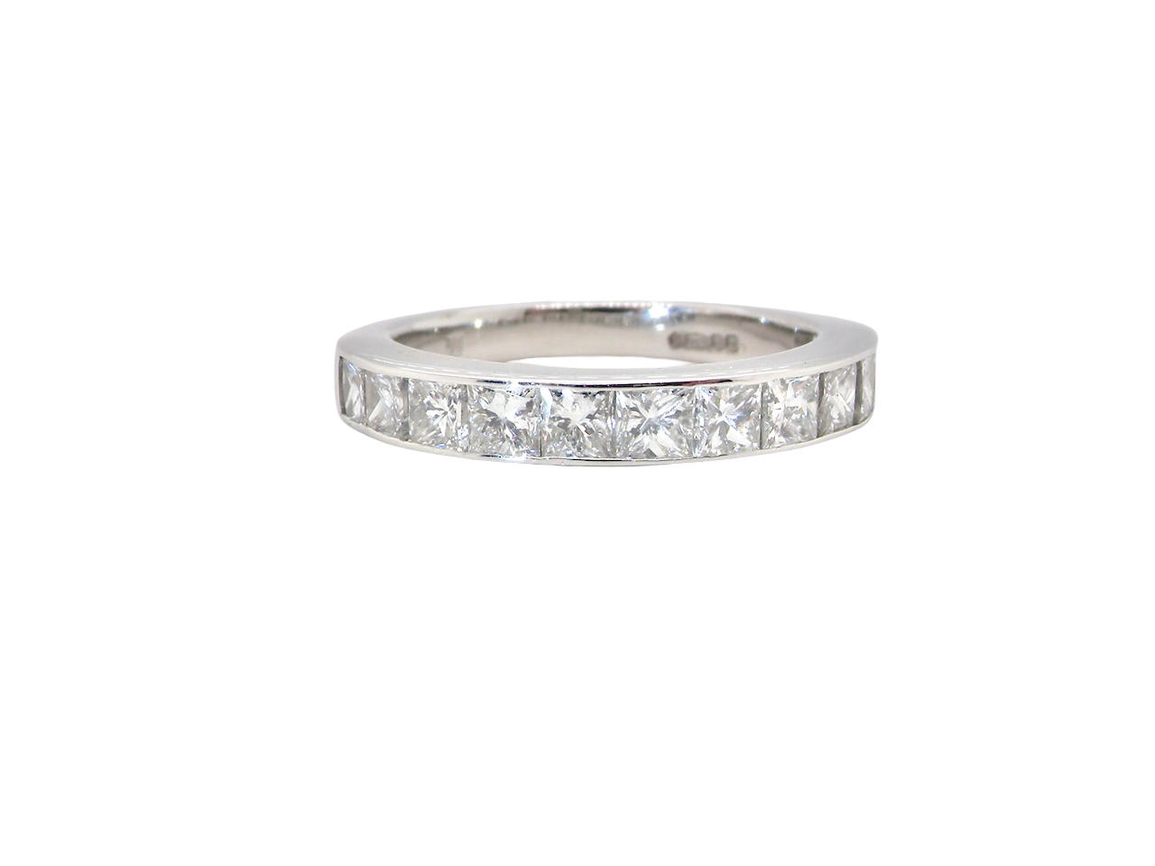 Platinum diamond eternity ring