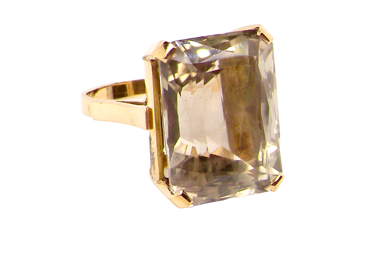 citrine dress ring