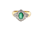 emerald cluster ring