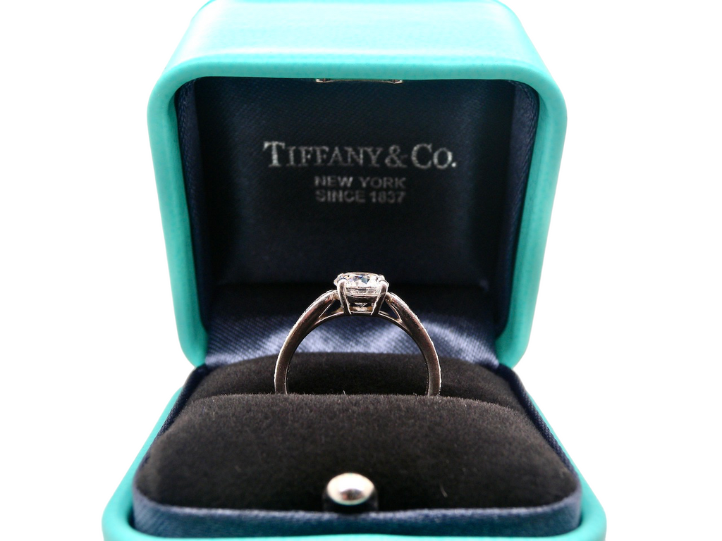 Tiffany solitaire diamond ring