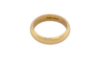 D shaped wedding ring -18ct