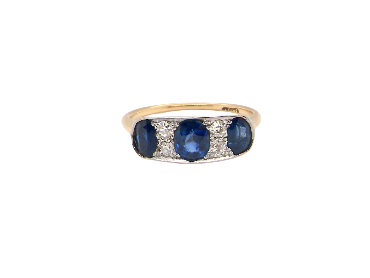 An antique Sapphire and Diamond ring