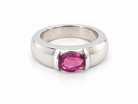 From the House of Chaumet, Paris, a beautiful solitaire ring.