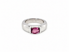 From the House of Chaumet, Paris, a  solitaire ring.