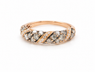 From the Le Vian Collection a delightful 14 carat rose gold half hoop ring.&nbsp; Le Vian
