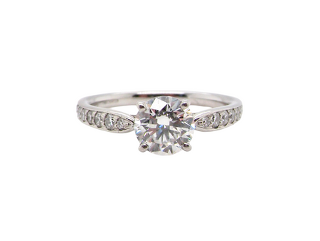 A Tiffany Solitaire Diamond Ring