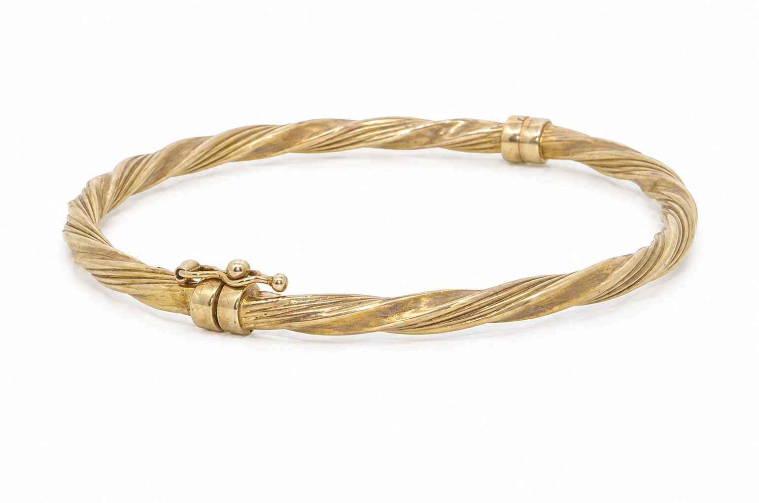 Twisted 9ct bangle