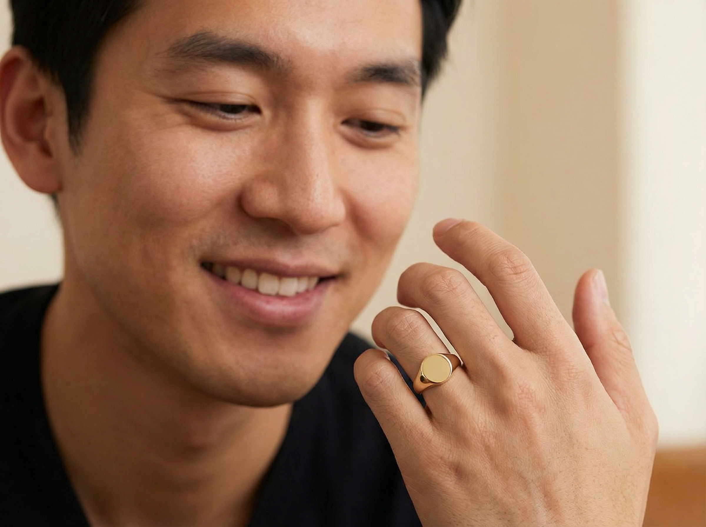 he likes our  extra heavy gentleman's Oxford signet ring.&nbsp;
