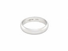 A gentleman's 9 carat white gold wedding ring. Width 5.5mm, plain D shape profile.