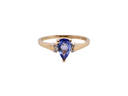 A Tanzanite and Diamond Ring