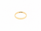 The absolute classic for a wedding ring. This 18 carat yellow gold ring is D shaped with a width of 2.5mm, and a weight of 2.7grams.