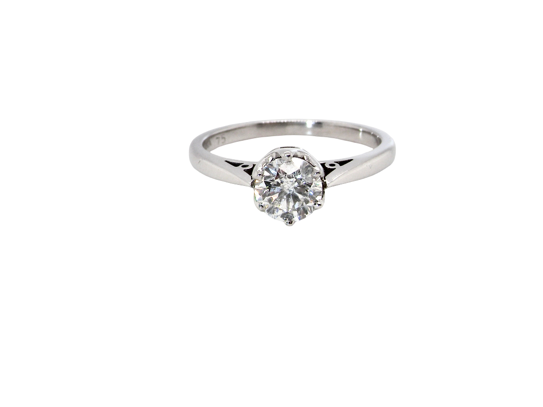 This is the number one choice for an engagement ring, the classic solitaire.