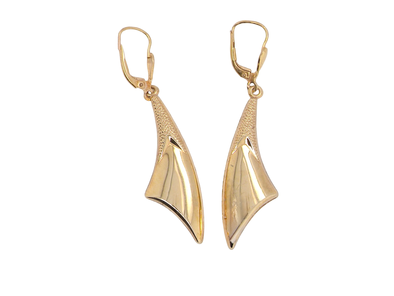 Tie shaped earrings