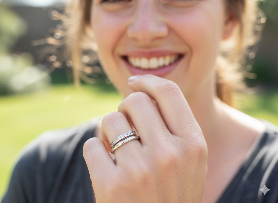 Modern eternity ring