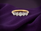 antique A vintage five stone diamond ring