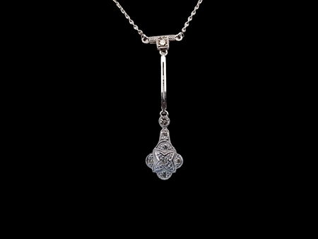  beautiful original Art Deco Diamond pendant 