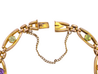 clasp exquisite early 20th century bracelet set with 4.5mm peridot and amethyst stones,