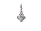 close view  beautiful original Art Deco Diamond pendant 