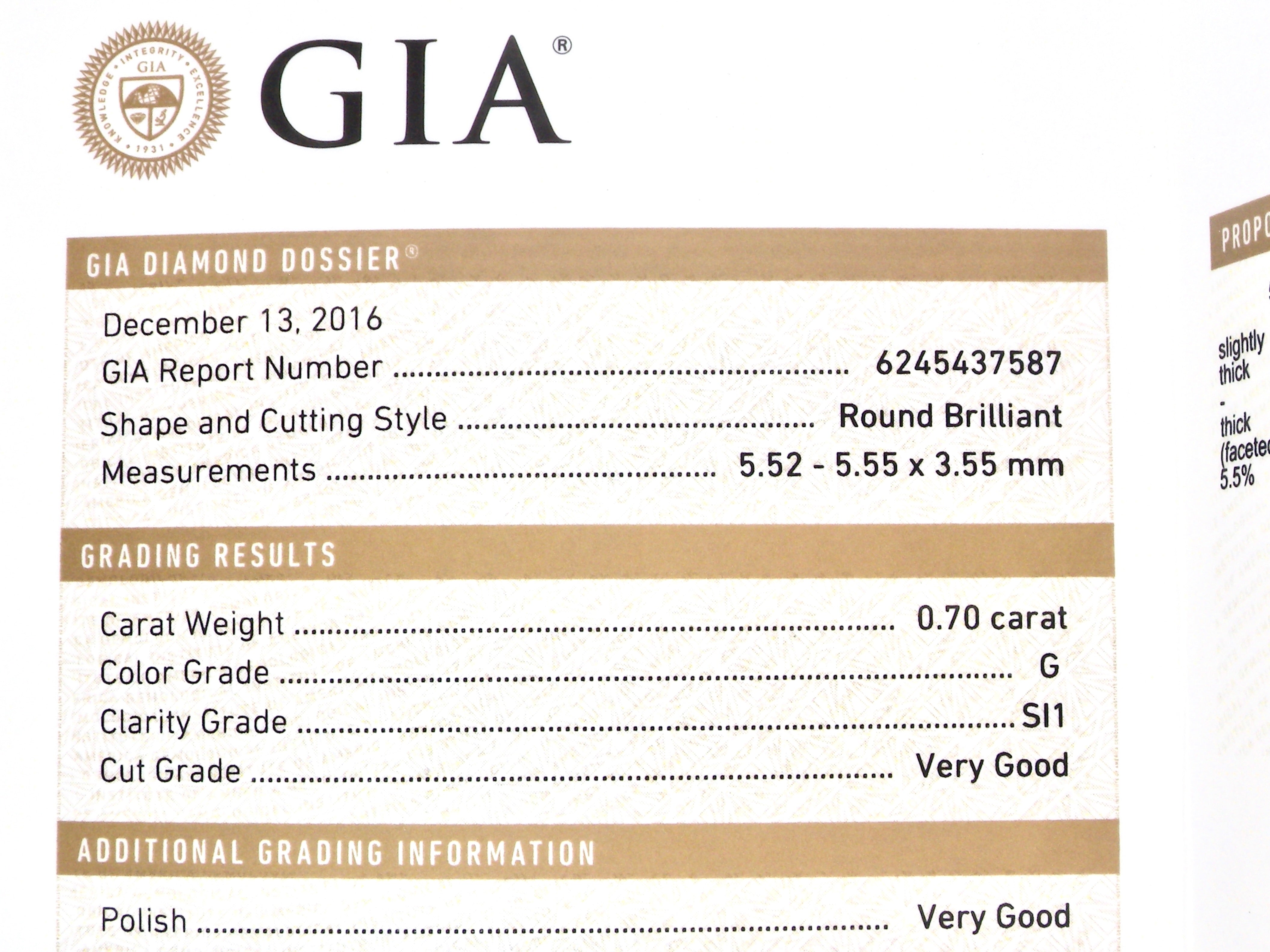 diamond certificate