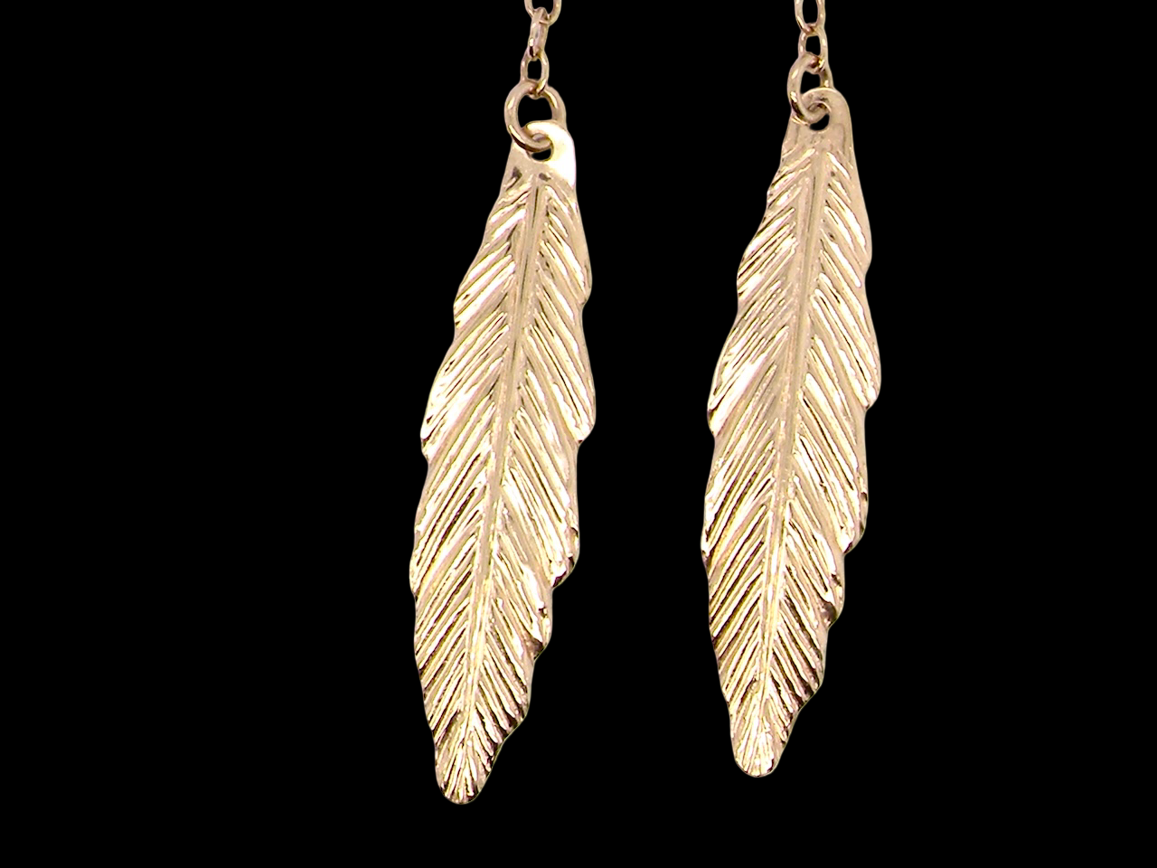 feather earrings drops