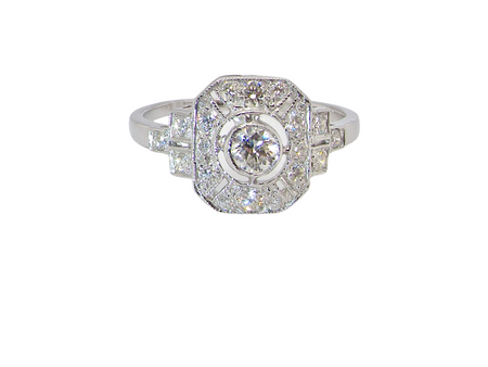 A vintage Diamond Cluster ring *RESERVED*
