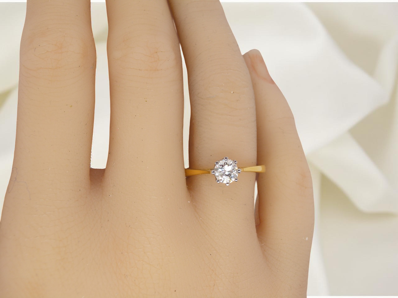 A Beautiful Solitaire Diamond Ring