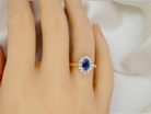 A New Sapphire &amp; Diamond Cluster Ring