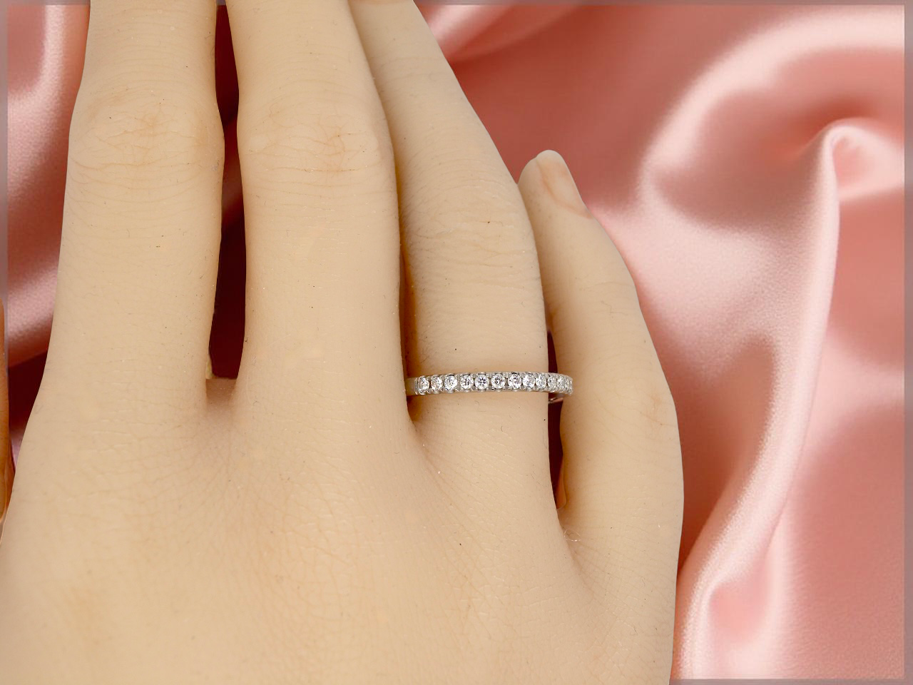 A  Half Hoop Diamond Eternity Ring